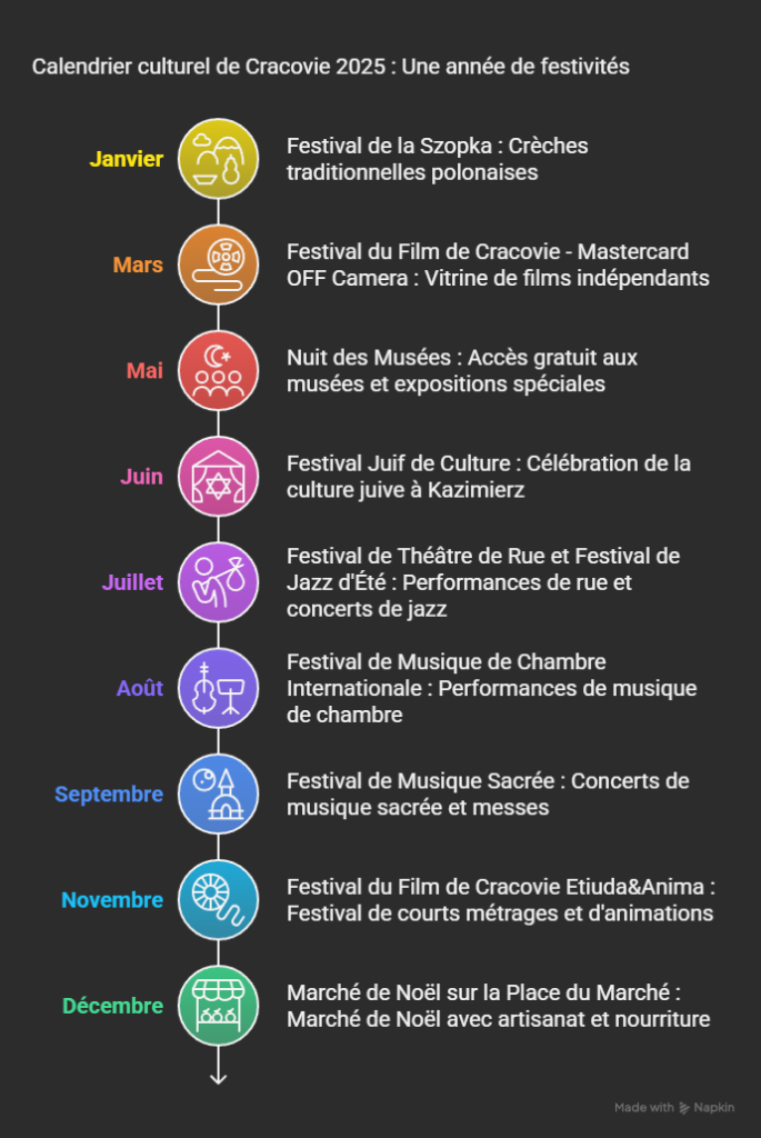 que faire a cracovie calendrier
